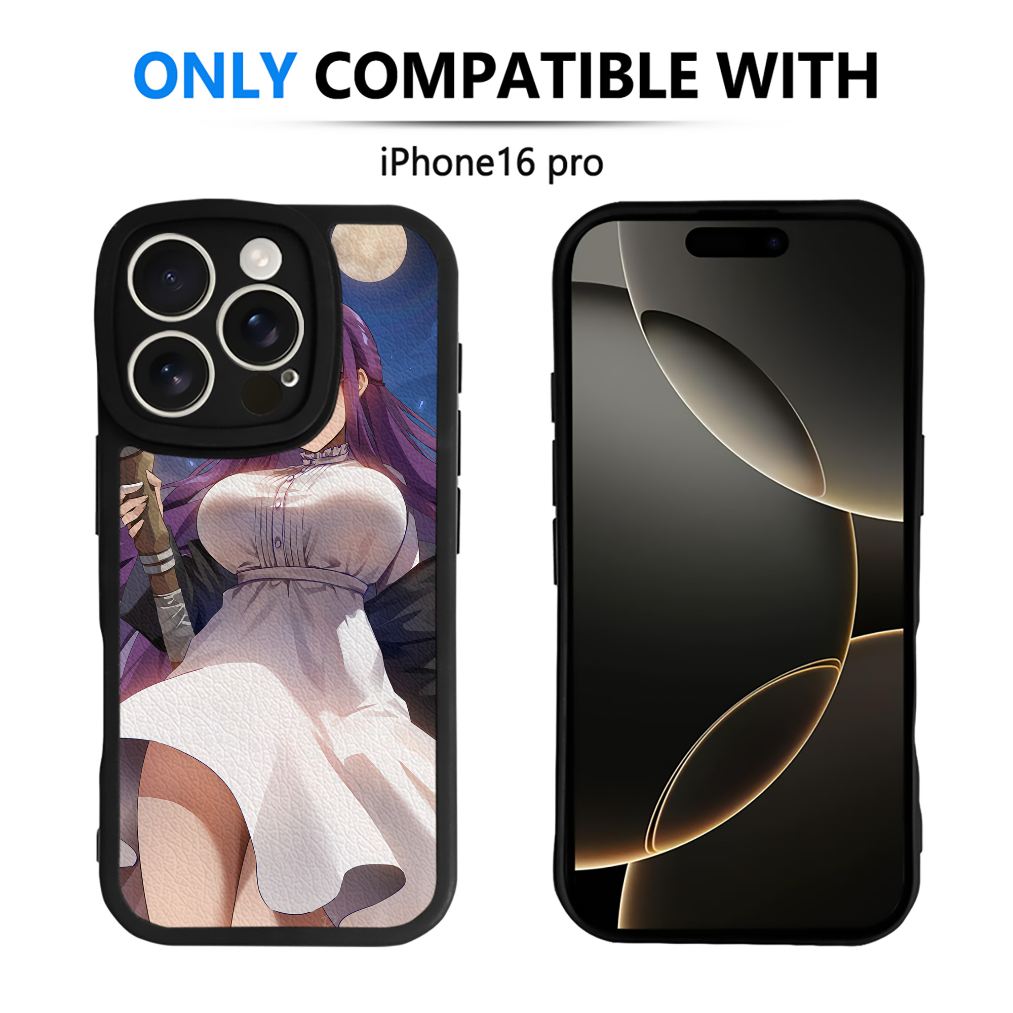 （画像用） 葬送のフリーレン Frieren 【iPhone 16シリーズ対応】シリコンスマホケース（レザー調） 材質：シリコン